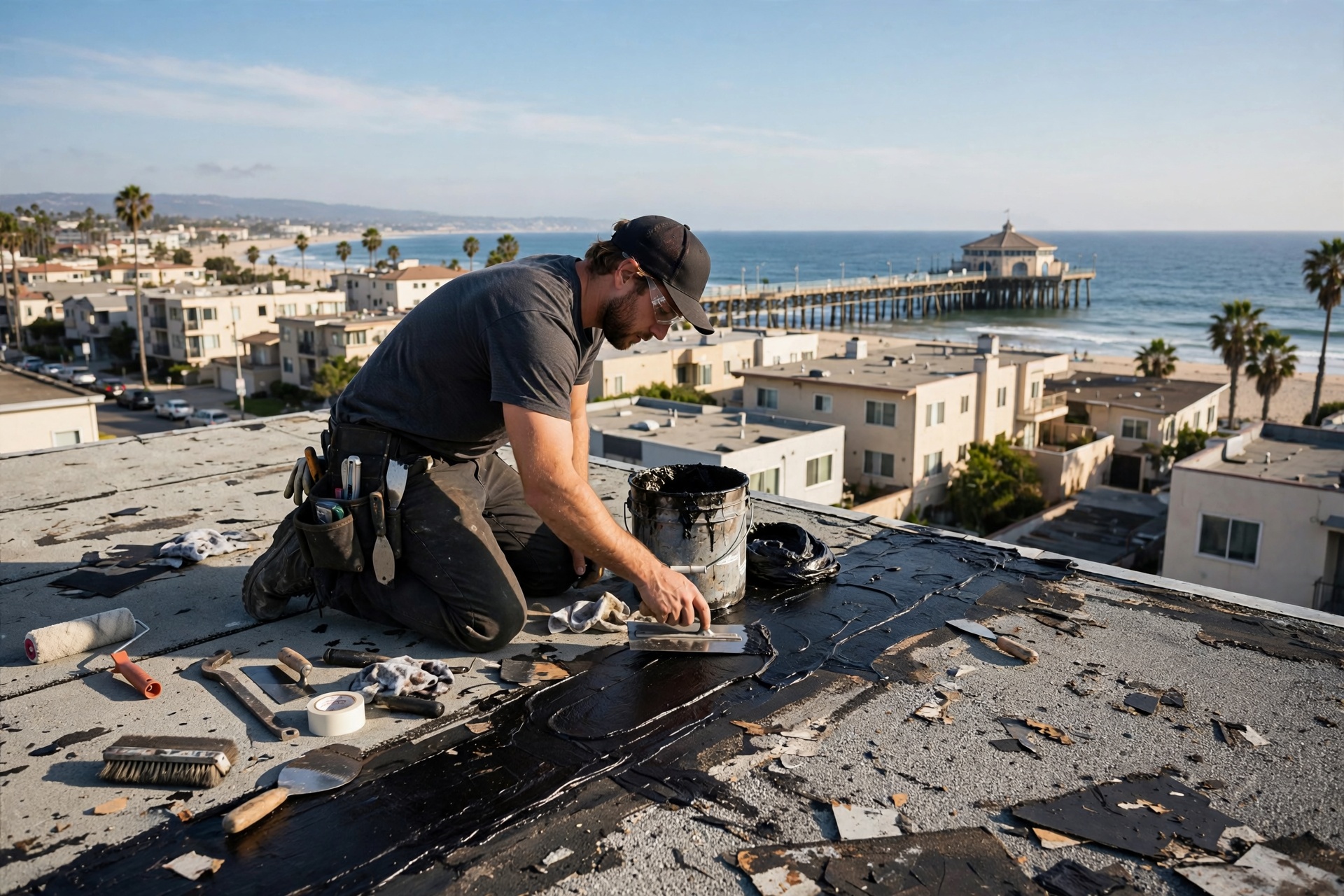 roofing in Downtown Manhattan Beach