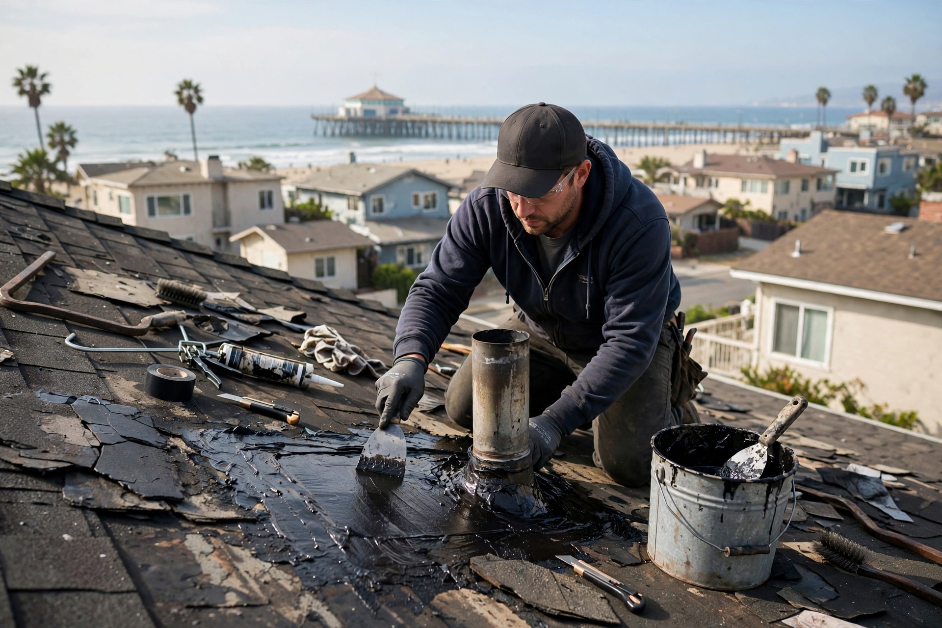 Roof Leak Repair in Manhattan Beach, CA